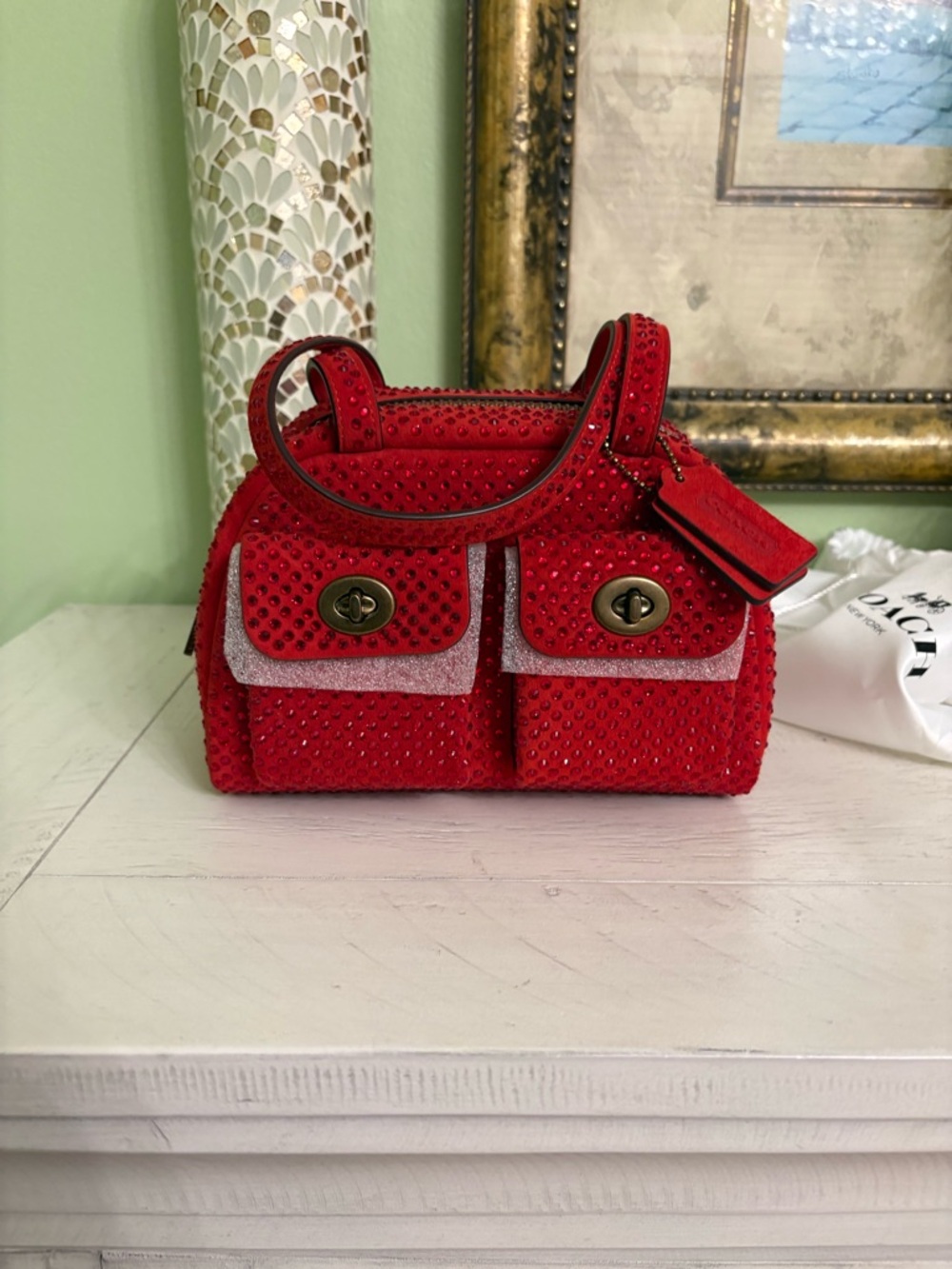 Coach Crystal Twin Turnlock